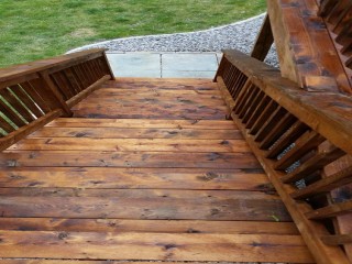 Deck Stair Staining