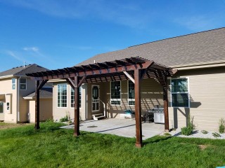 Pergola Staining After
